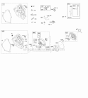 Crankcase Cover Gear Reduction Lubrication Diagram and Parts List for 12S112-0120-F8  Briggs and Stratton Engine